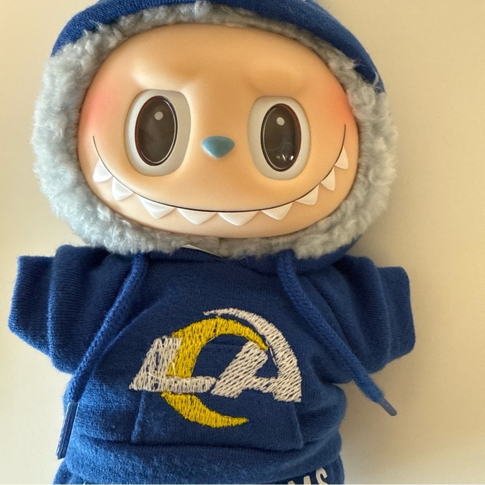 Labubu Rams 2pc embroidered warmups, Los Angeles football-inspired NEW